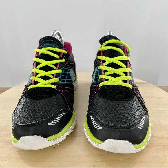 Athletech Willow 2 Running Sneaker Womens 7.5M Black/neon - Picture 2 of 8